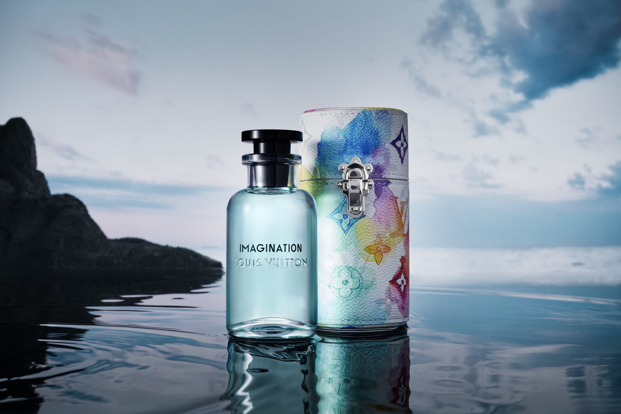 Imagination by Louis Vuitton fragrance bottle